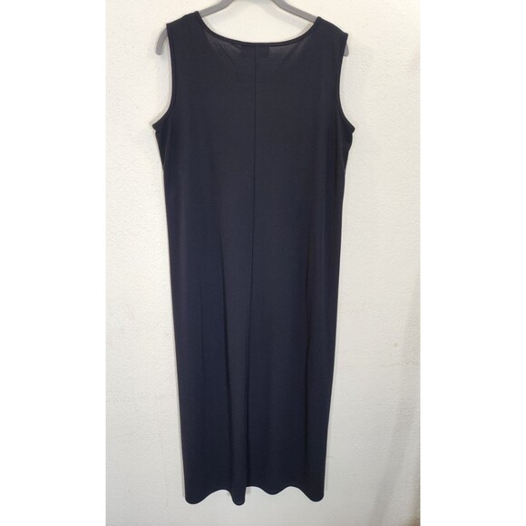 Nouriel New York Vintage Maxi Dress Black Sleeveless Tank Shift Made in USA OSFA - Picture 2 of 6